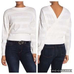 n:PHILANTHROPY v-neck back sweater in ivory